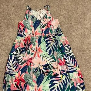 Palm double strap midi dress